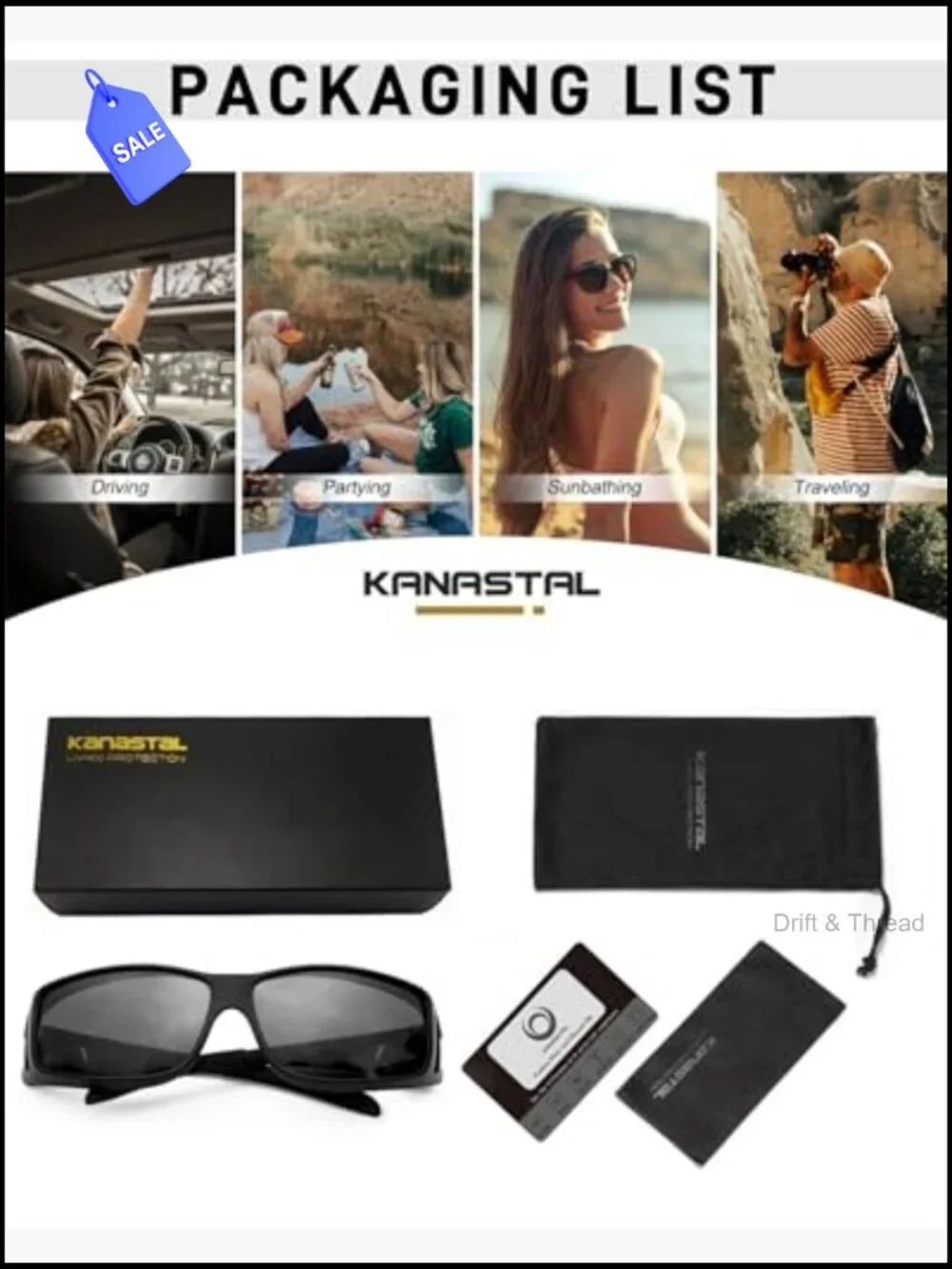 Over Glasses Sunglasses Polarized UV400 Wrap Around Shades Unisex